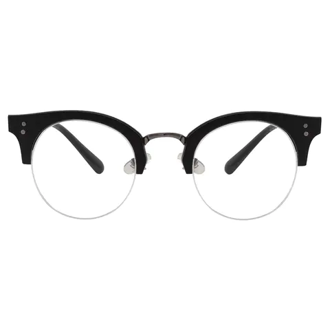 Browline Black Eyeglasses