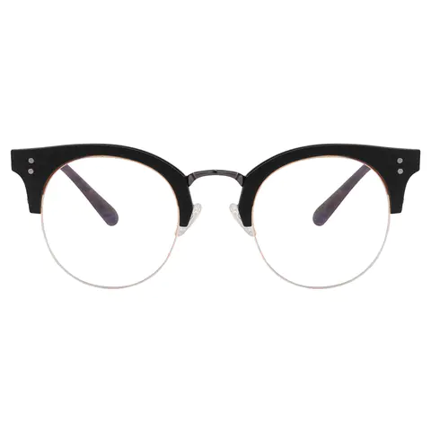 Browline Matte Black Eyeglasses