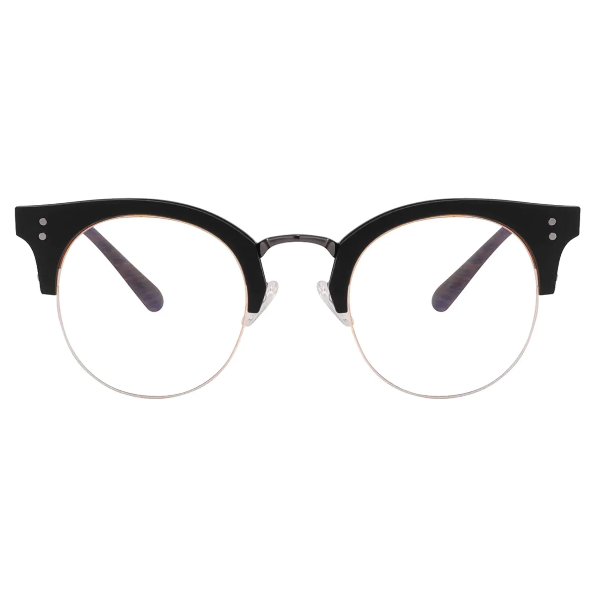 Browline Matte Black Eyeglasses
