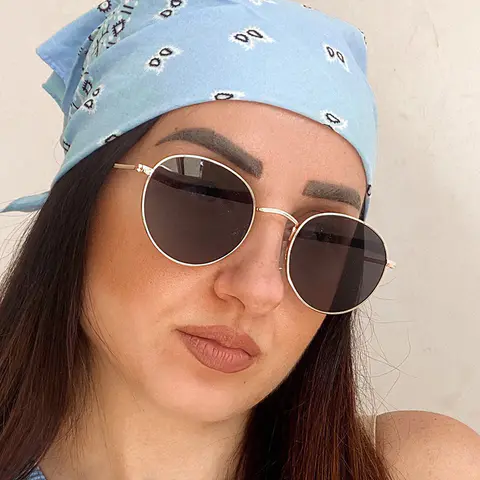 Round Gold Sunglasses