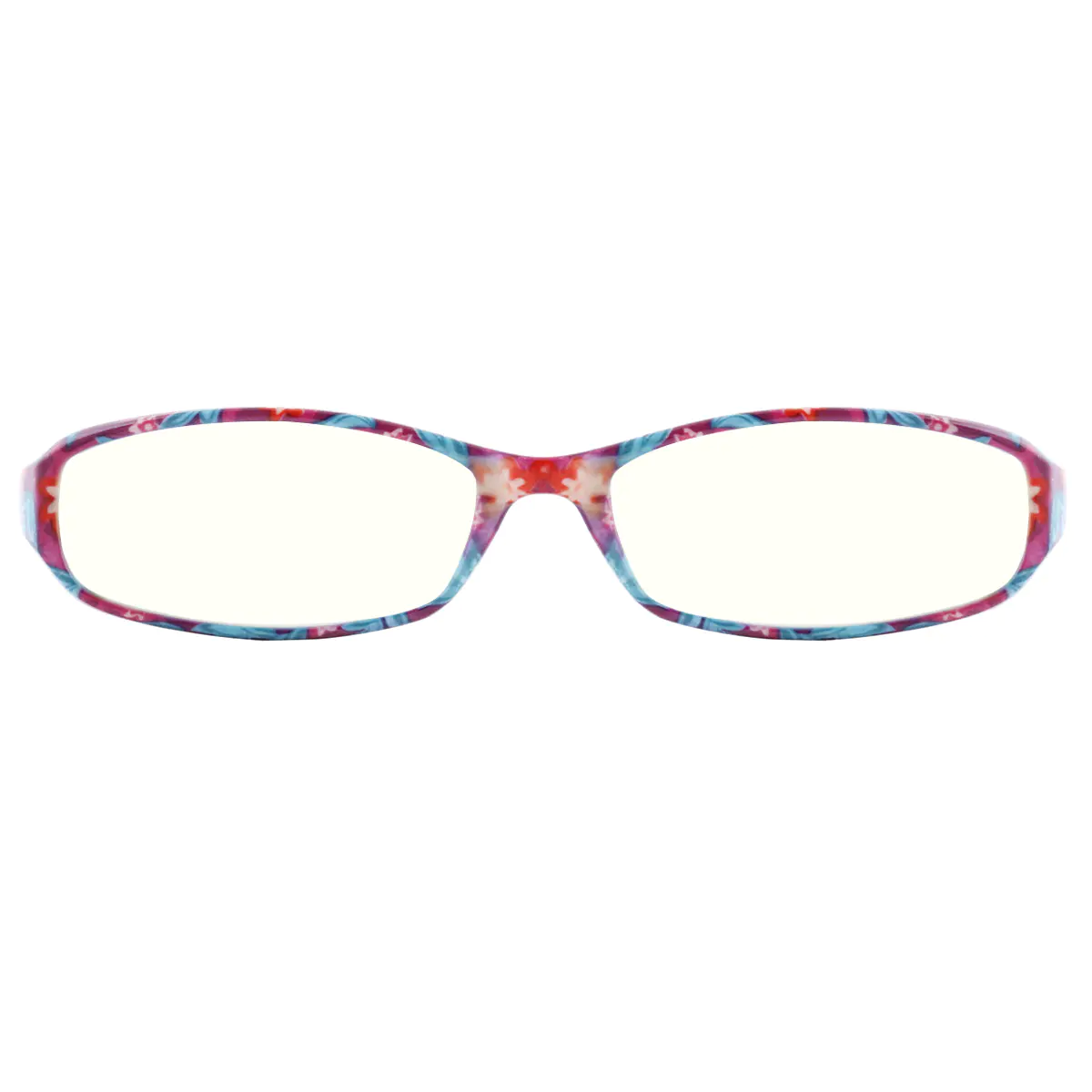 Rectangle Green Reading Glasses