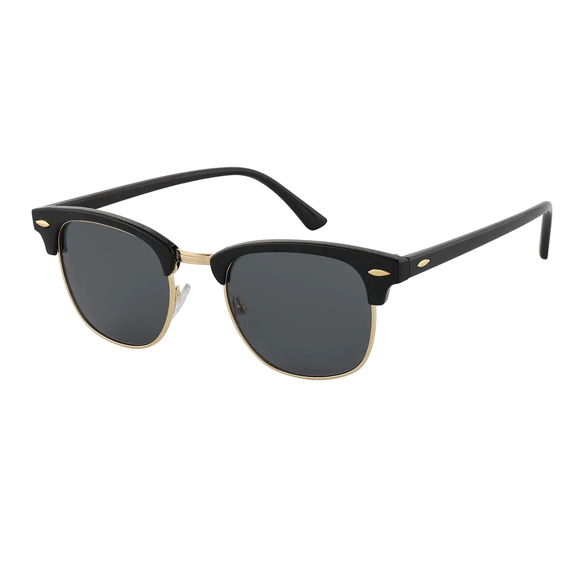 Browline Black Gold Sunglasses