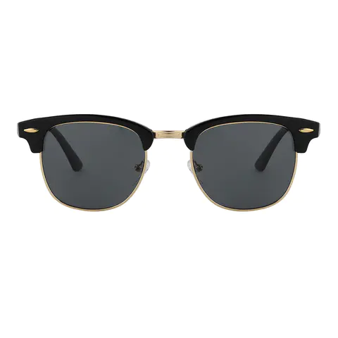 Browline Black Gold Sunglasses