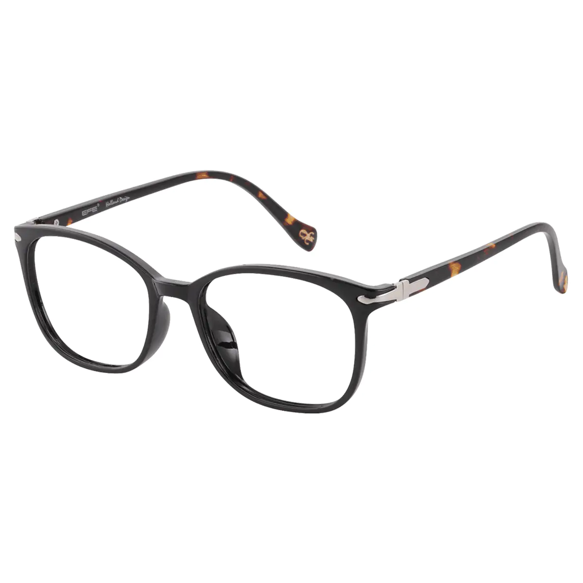 Oval Black Reading Glasses