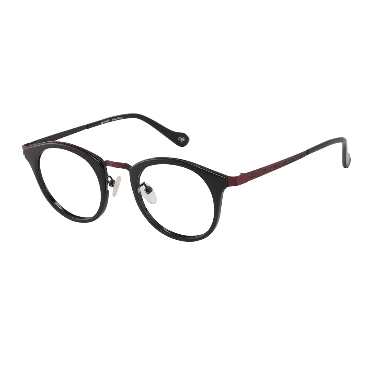 Round Black Eyeglasses