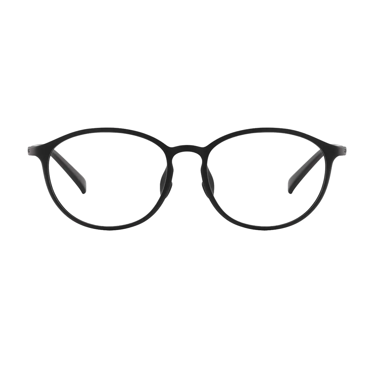Oval Black Reading Glasses