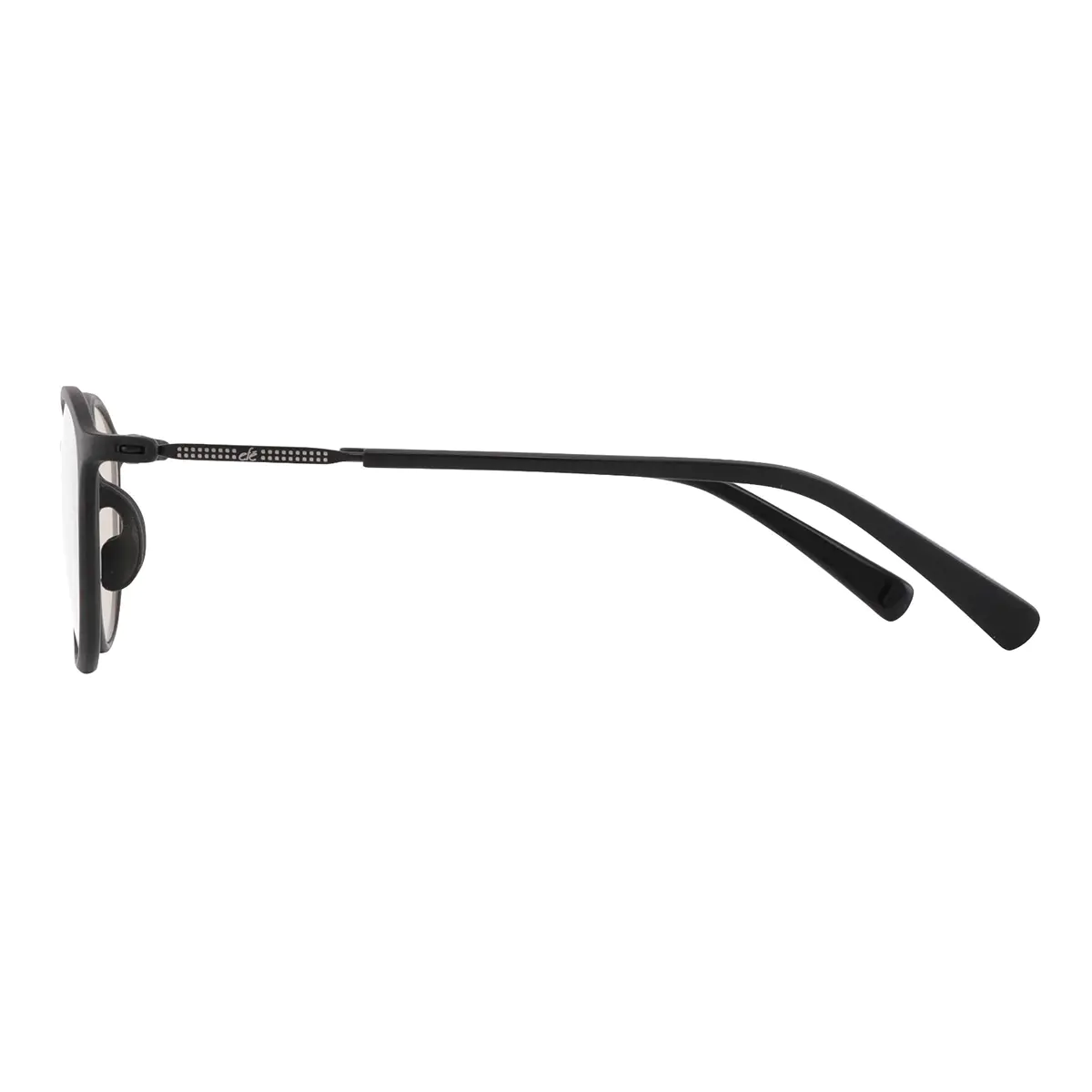 Oval Black Reading Glasses