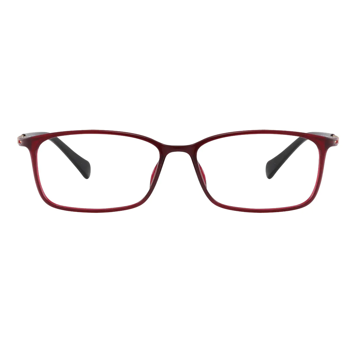 Rectangle Red Eyeglasses