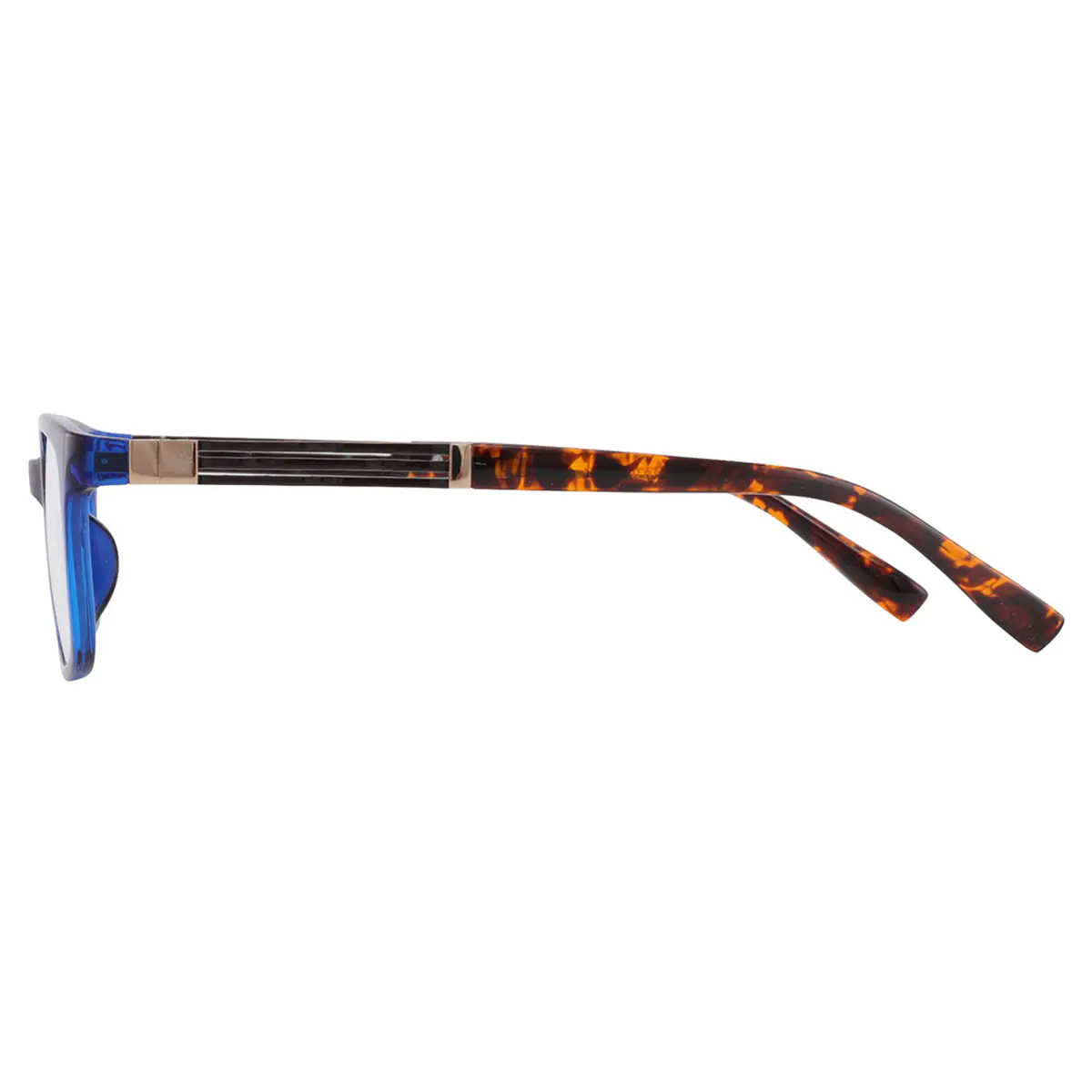 Rectangle Blue Eyeglasses
