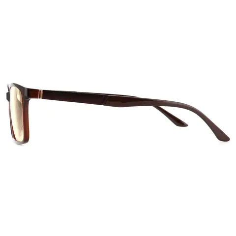 Rectangle Brown Eyeglasses