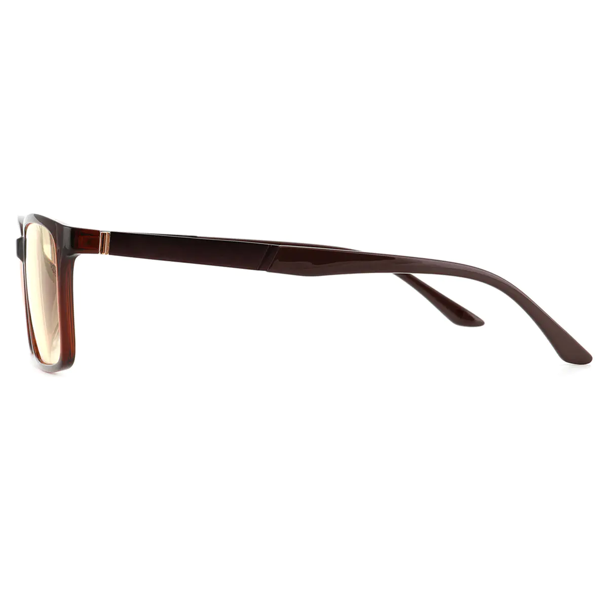 Rectangle Brown Eyeglasses
