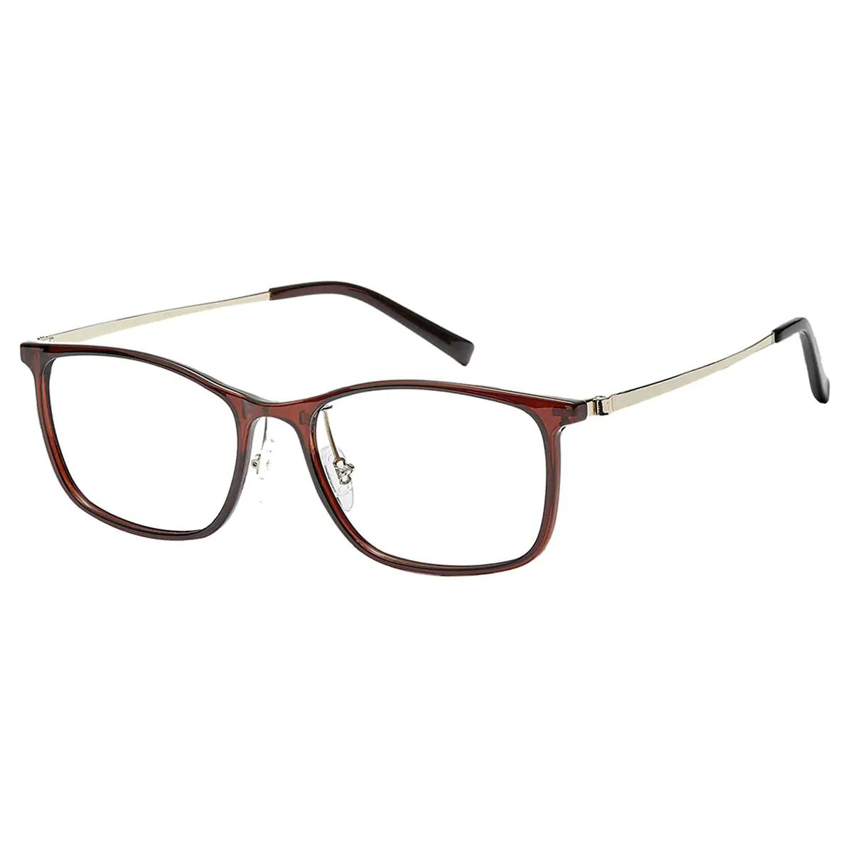 Rectangle Brown Reading Glasses