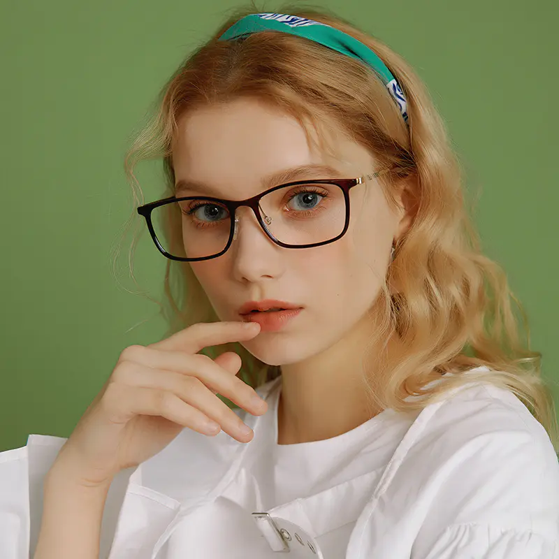Rectangle Brown Reading Glasses
