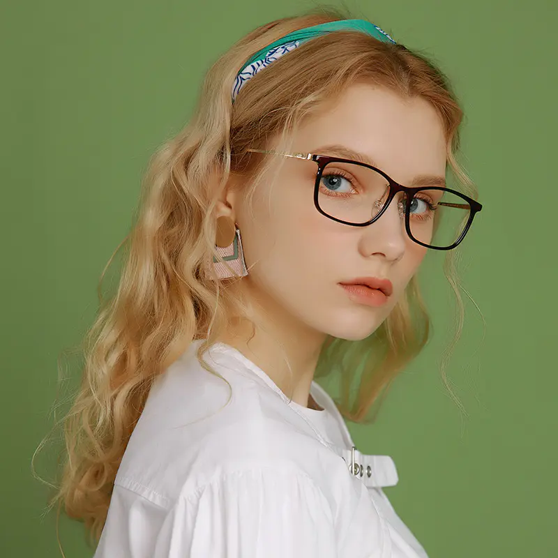 Rectangle Brown Reading Glasses
