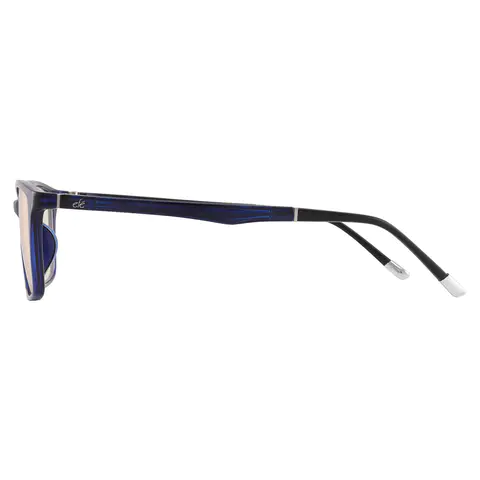 Rectangle Blue Eyeglasses