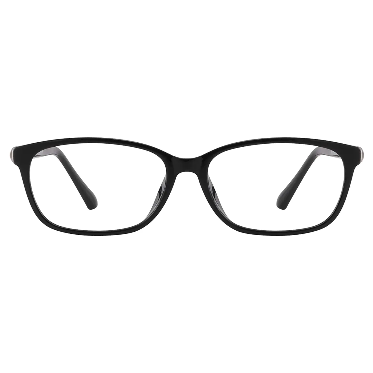 Oval Black Eyeglasses