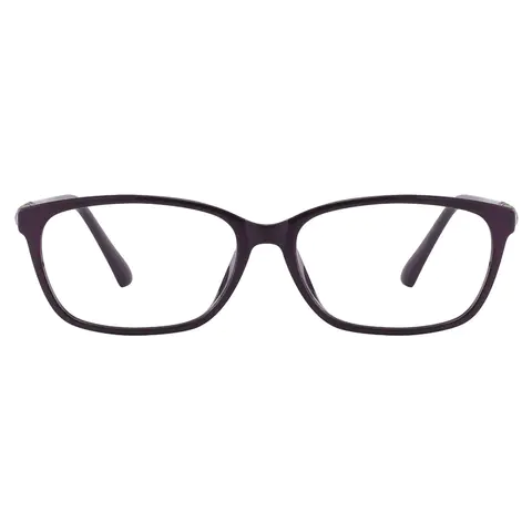 Oval Dark Purple Reading Glasses