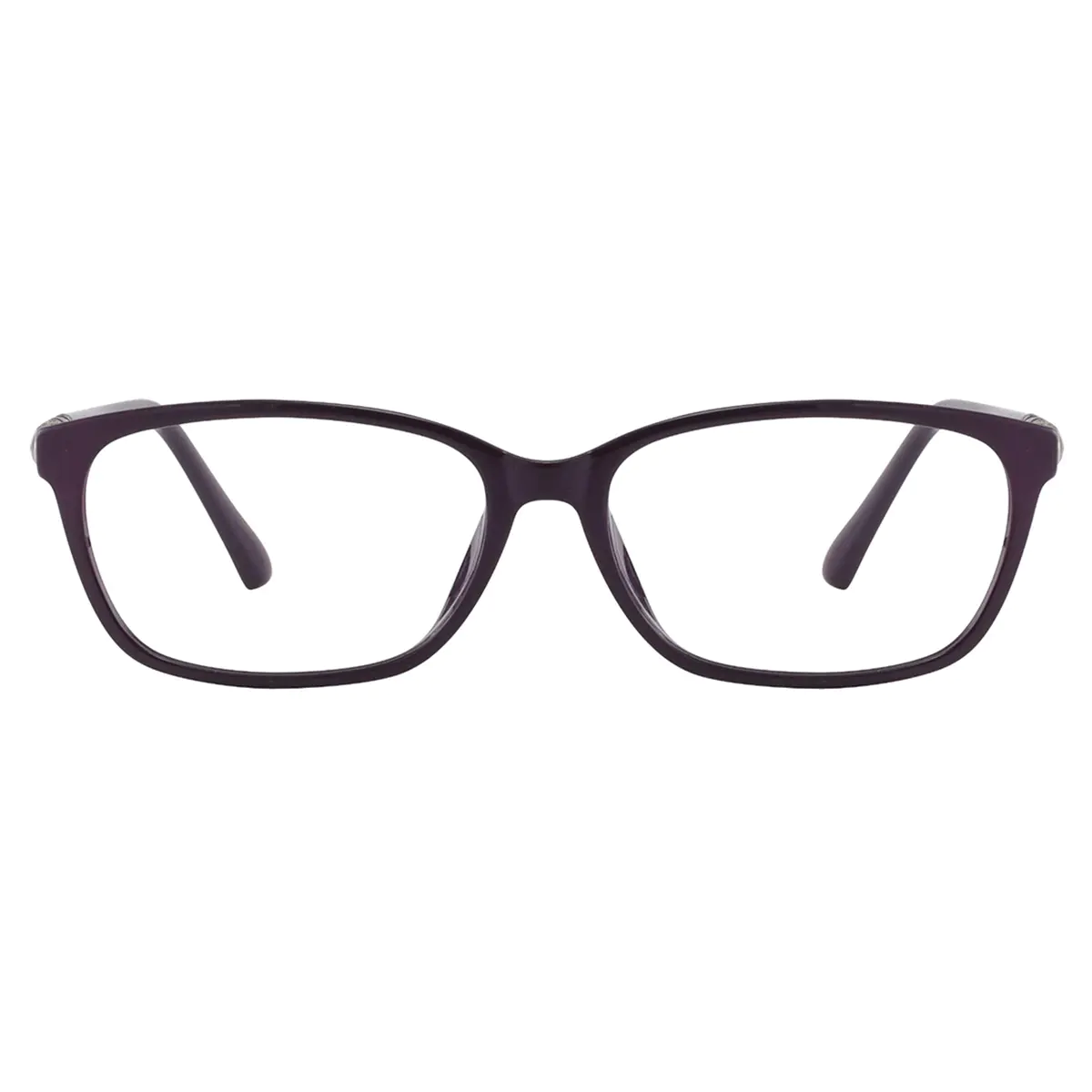 Oval Dark Purple Reading Glasses