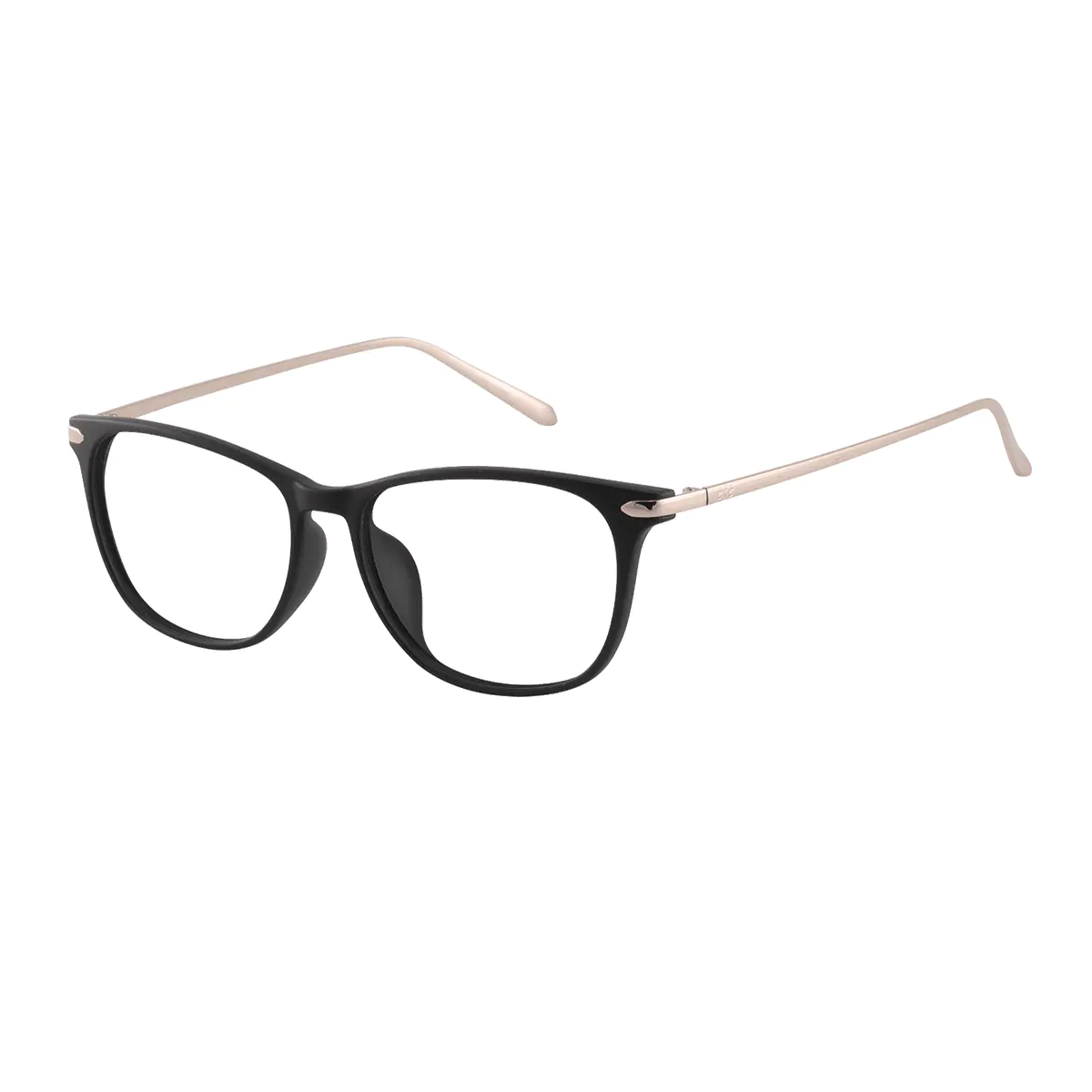 Oval Black Eyeglasses