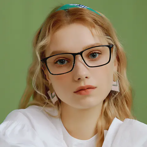Rectangle Black Eyeglasses