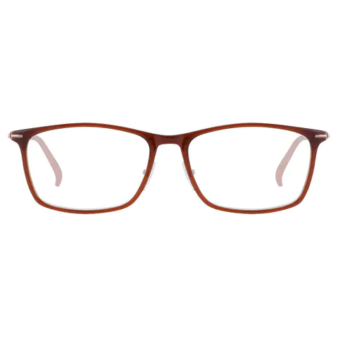 Rectangle Brown Eyeglasses