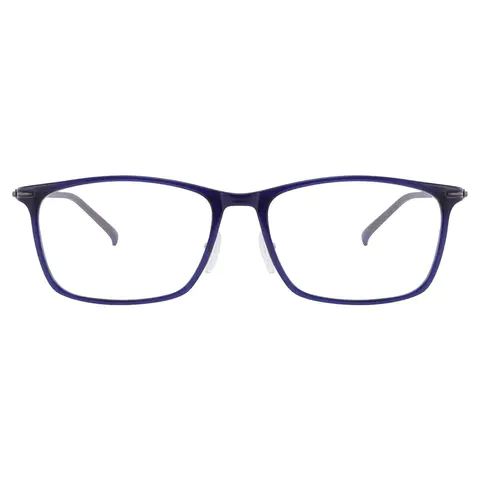Rectangle Blue Eyeglasses