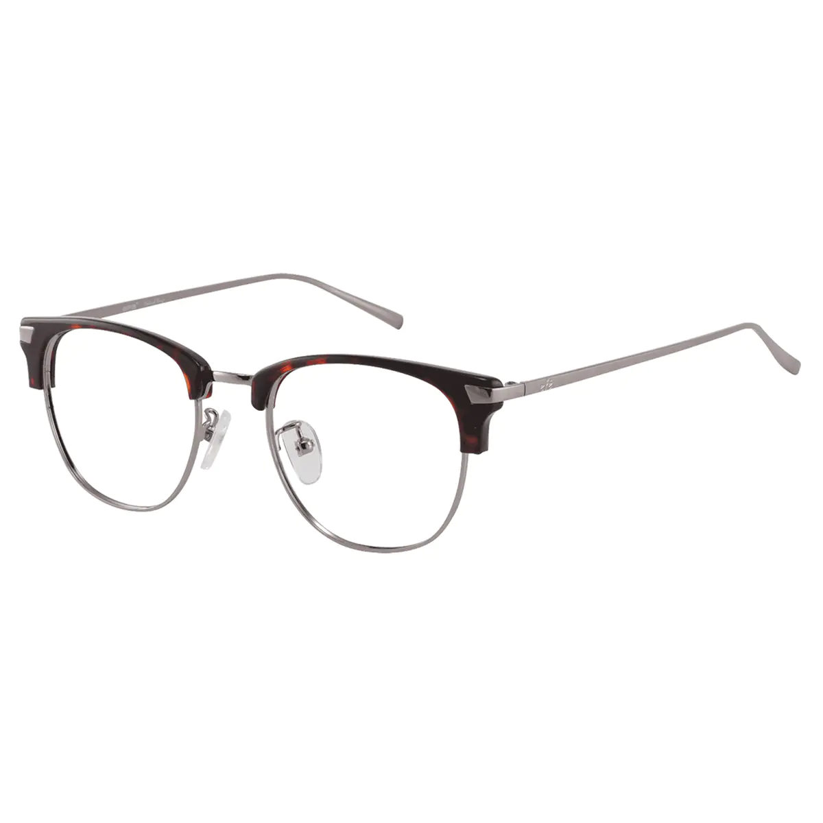 Browline Tortoiseshell Silver Reading Glasses
