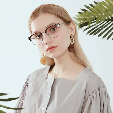 Browline Tortoiseshell Silver Reading Glasses