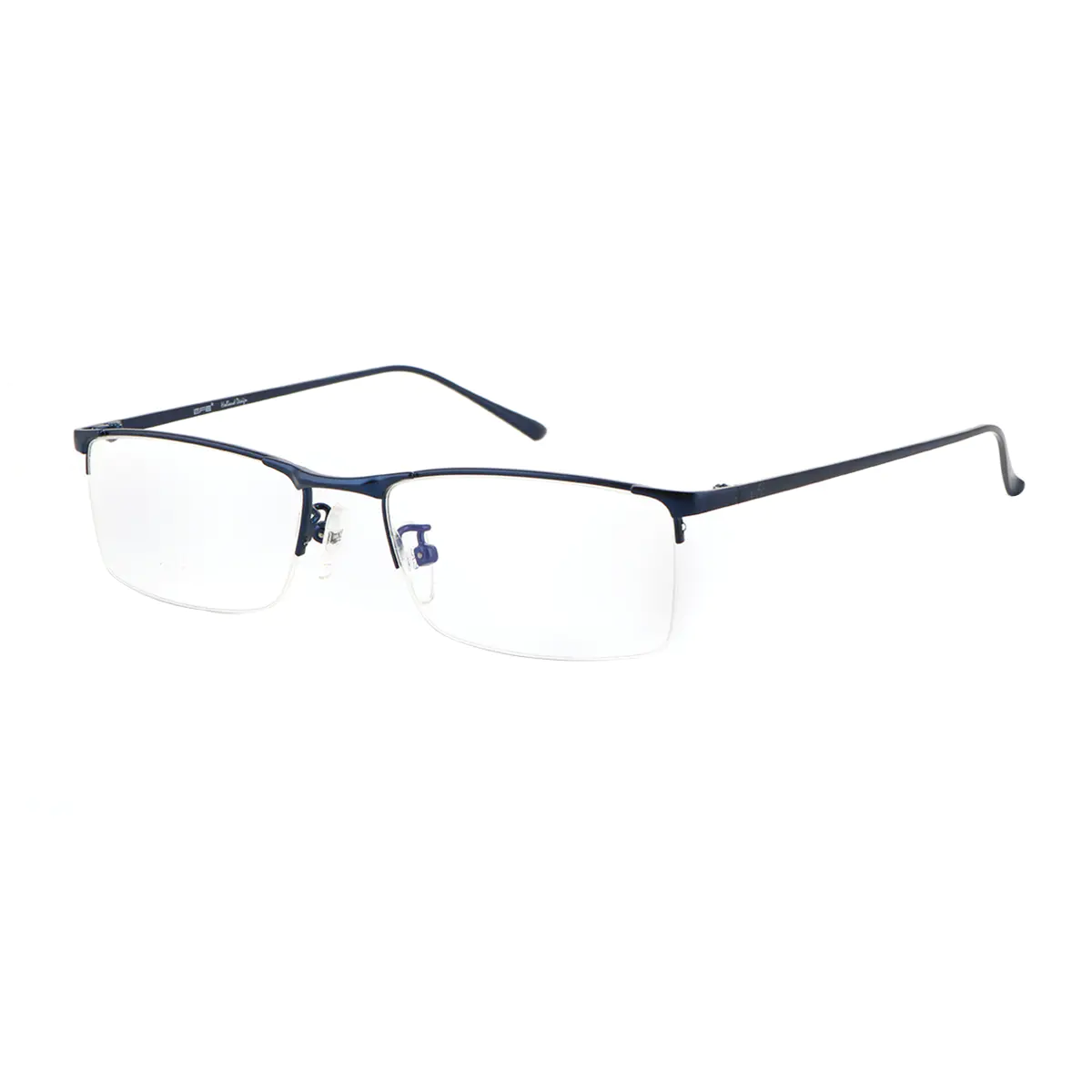 Rectangle Blue Eyeglasses