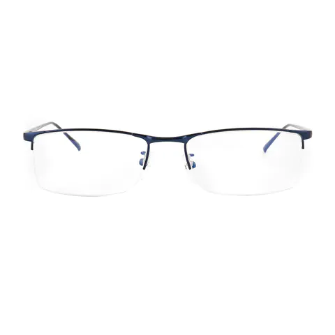 Rectangle Blue Eyeglasses