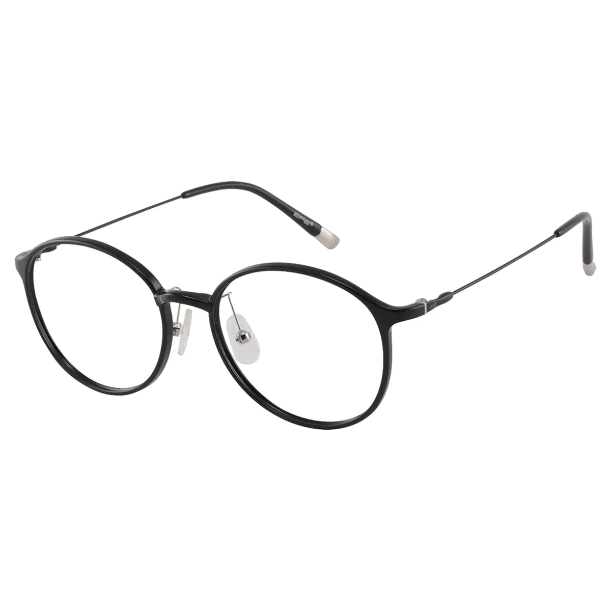 Round Black Reading Glasses