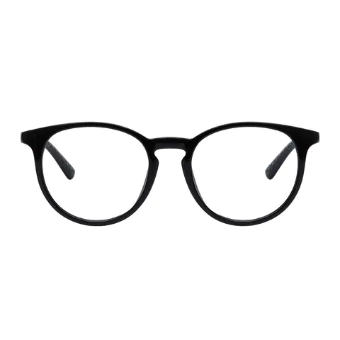 Round Black Eyeglasses