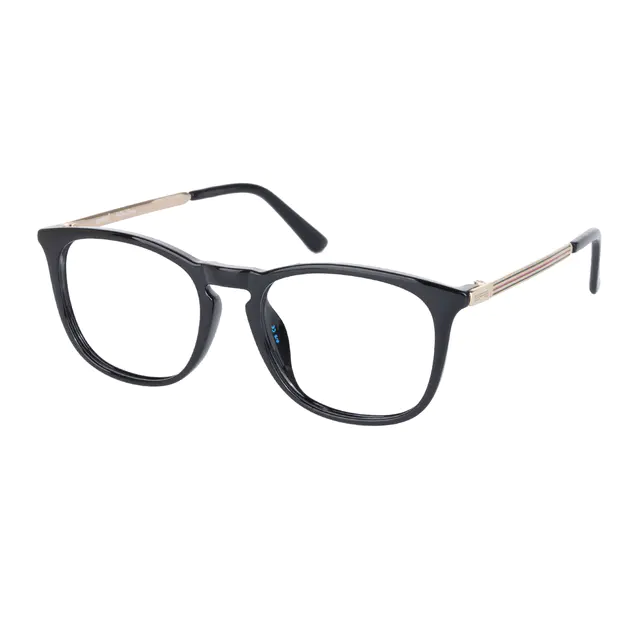 Oval Black Eyeglasses