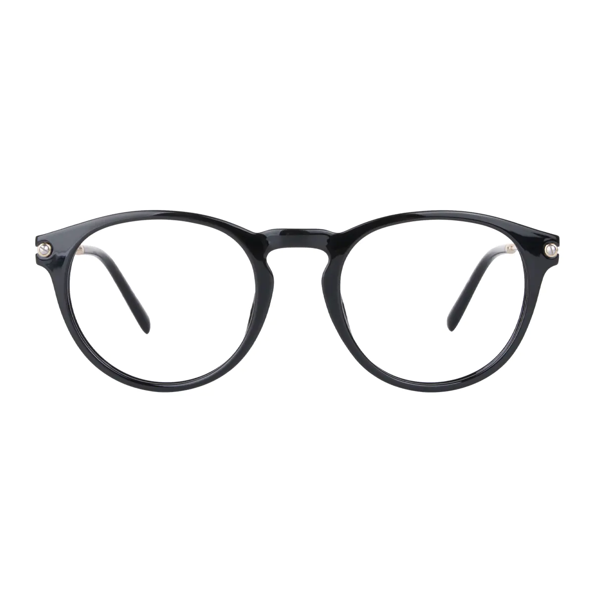Round Black Eyeglasses