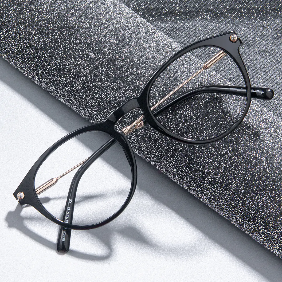 Round Black Eyeglasses