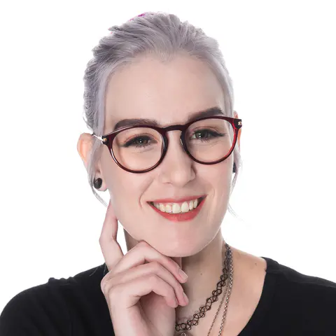 Round Black Eyeglasses