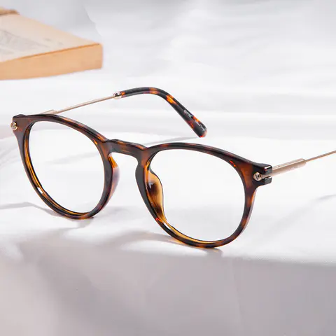Round Tortoiseshell Eyeglasses