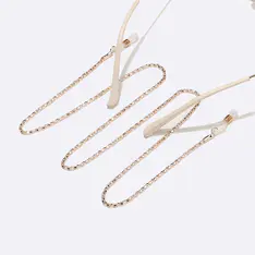 Gold/Black Eyeglasses Chain