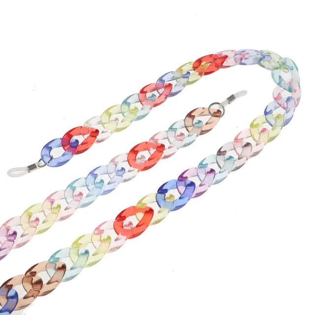 Multicolor eyeglasses chain