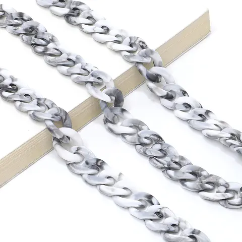 Grey eyeglasses chain