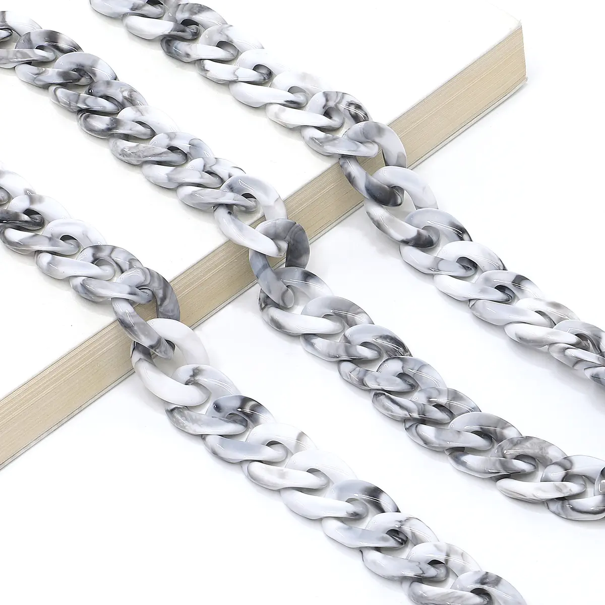Grey eyeglasses chain
