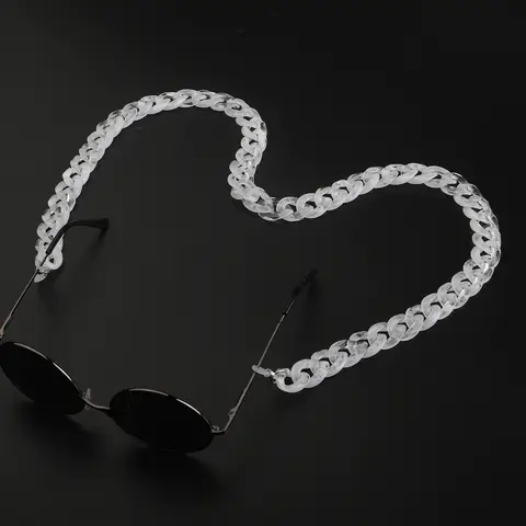 Clear eyeglasses chain