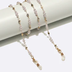Gold eyeglasses chain