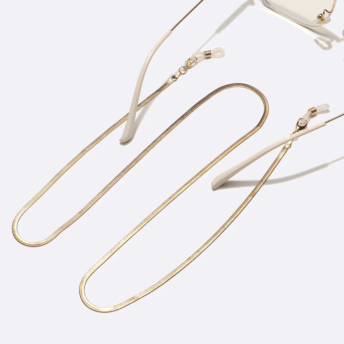 Gold eyeglasses chain