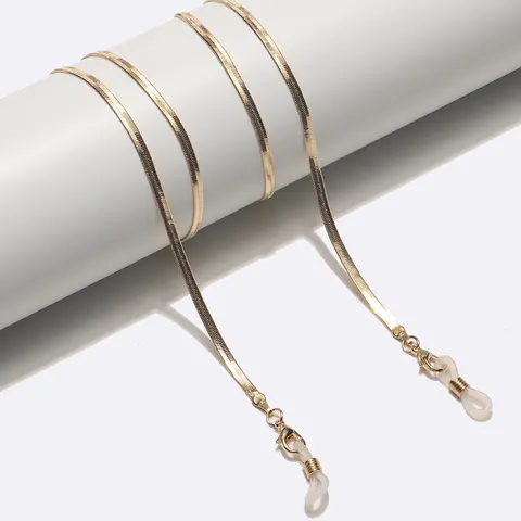 Gold eyeglasses chain