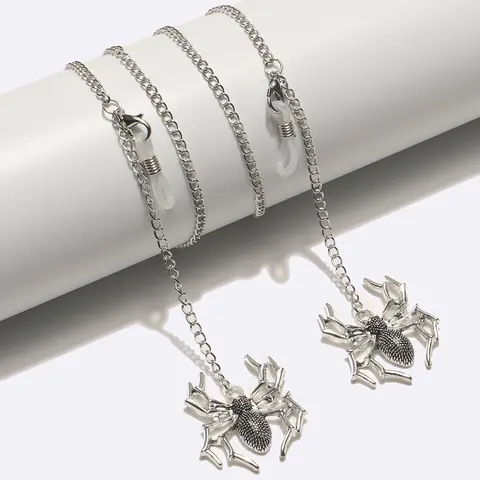 Silver eyeglasses chain