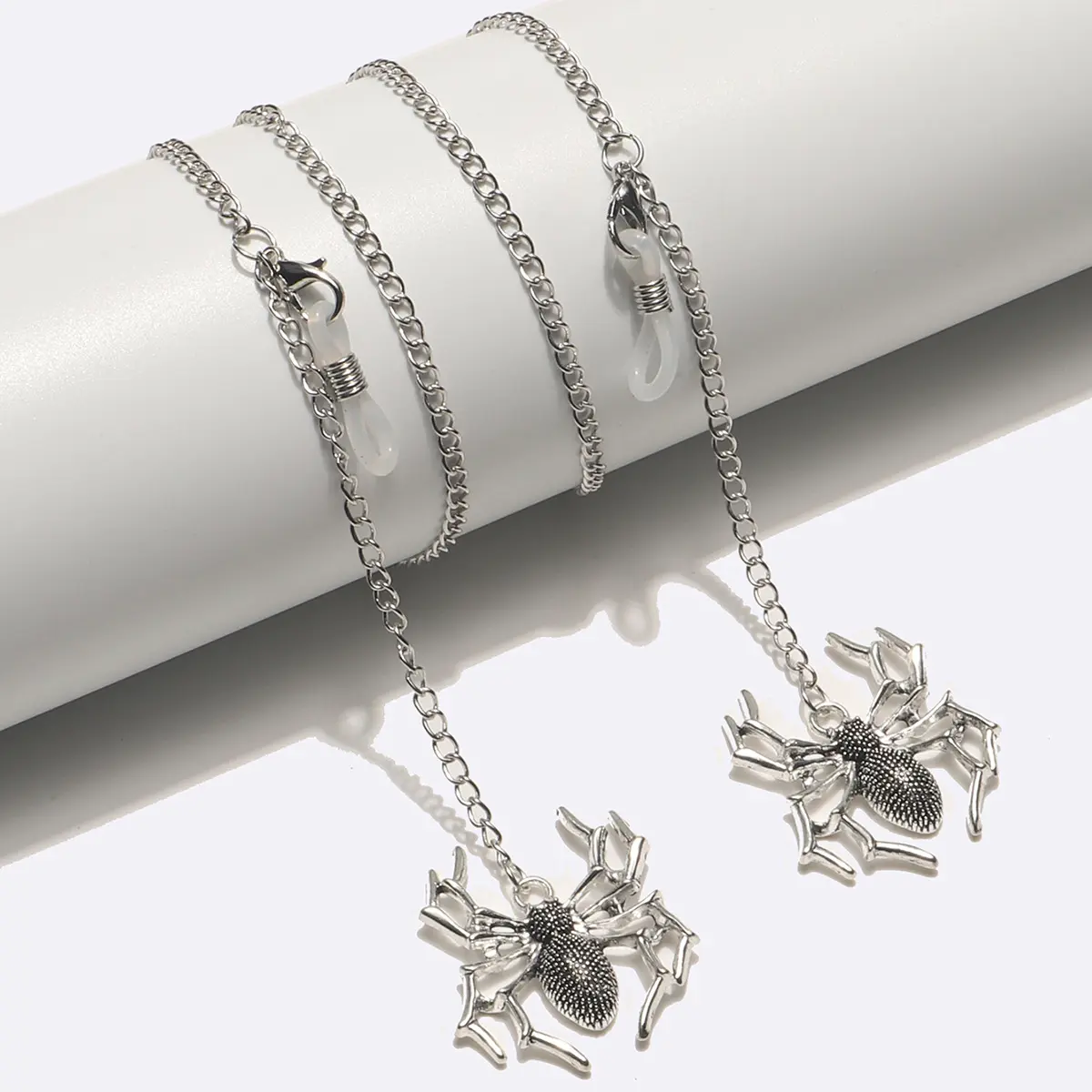 Silver eyeglasses chain