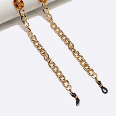 Gold-Tortoiseshell Glasses Chain