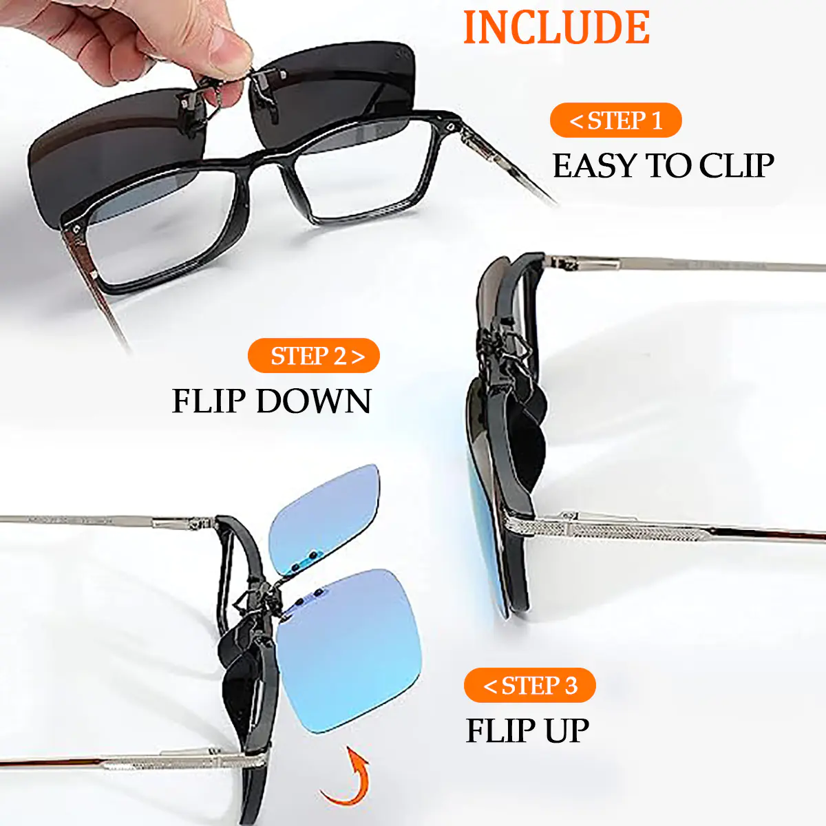  Dark Gray Eyeglasses