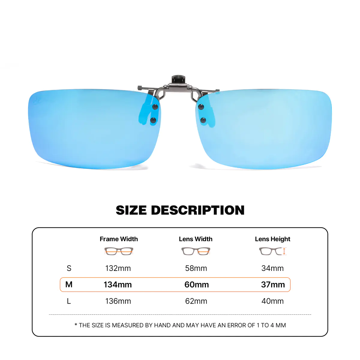 Polarized Clip-on（M） Sunglasses